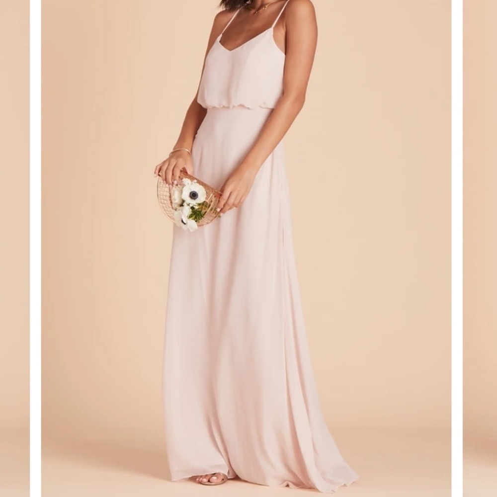 Birdy Grey Blush Maxi Dress with Spaghetti Straps